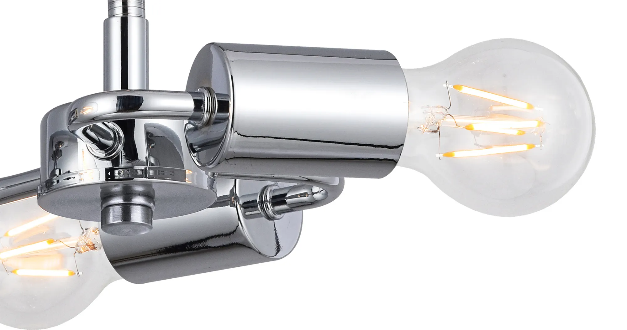 Baymont 50cm Semi Flush 3 Light Polished Chrome, Ivory Pearl, Frosted Diffuser DK0327  Deco Baymont CH IV